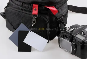 50 Kosov Črna Bela Siva Tri Barve Bilance Kartico za DSLR Kamere Foto Studio Pripomočki na Debelo