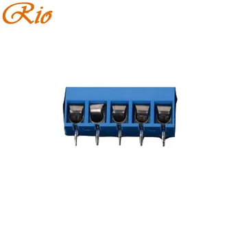 100 kos KF301-5P KF301-6P 300V 12A 5 Pin Vijak modra PCB Terminal Blok Priključek 5mm Igrišču