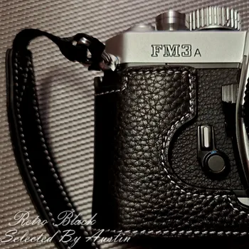 Usnje Fotoaparat Pol Primeru Vrečko Kritje Za Nikon FM3A Ročno Izdelani Usnjena torbica