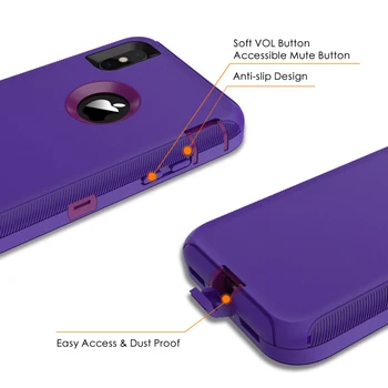 GrandEver Luksuzni Hard Case Za iPhone 11 pro Max X Xs max XR 360 Primeru Za 7 Plus 8 Primerih Krepak Zaščitna Shockproof pokrov