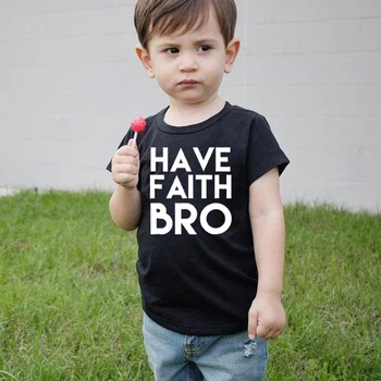 Imeti Vero Brat Jezus Otroci T-Shirt Malčka Velikonočni Majica Srčkan Popularen Fant je Grafični Tees Baby Boy Modna Oblačila Otrok Vrhovi Krpo