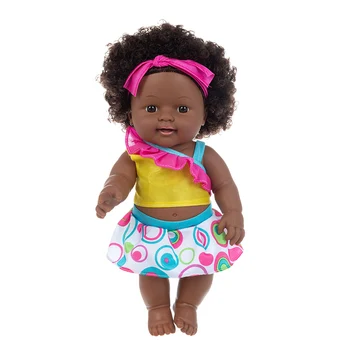 30 CM Afriške Lutka Božič Najboljše Darilo Za Dojenčka Dekleta Črna Mini Igrača Srčkan Eksplozivnih pričeska Lutka Otroci Dekliška