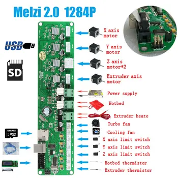 S SKYEE Visoke Kakovosti 3D Tiskalnik Krmilnik Odbor DIY Komplet PCB Kartico Odbor Mainboard Melzi 2.0 1284P Motherboard DIY