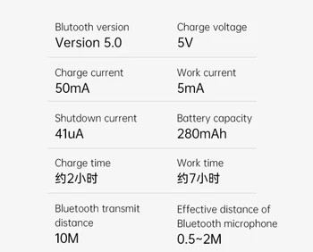 3,5 mm Bluetooth 5.0 Avdio Sprejemnik Avto Zvočnik Mikrofon Stereo Glasbeni Prenosni Avdio Video Brezžični Adapter