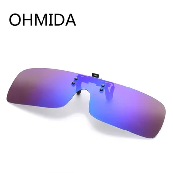 OHMIDA Moški Ženske Retro Flip Up Polarizirana sončna Očala Posnetek Na Kratkovidnost Očala Dan Nočno Vizijo Očala Najboljša Očala za Sonce UV400