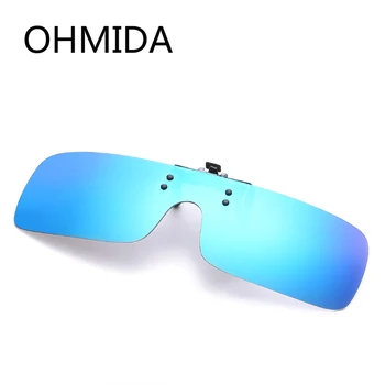 OHMIDA Moški Ženske Retro Flip Up Polarizirana sončna Očala Posnetek Na Kratkovidnost Očala Dan Nočno Vizijo Očala Najboljša Očala za Sonce UV400