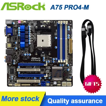 ZA ASRock A75 PRO4-M FM1 A75, RAČUNALNIŠKE matične plošče MATX dvojno PCI-E X4 podpora 641 A8 3870K Prvotno Uporabljajo matične plošče, set