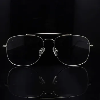 ESNBIE Zlitine korejski Očala Moške Oči Očala Okvirji Za Ženske blagovne Znamke Pilot Kvadratnih Prevelik Okvir Očal Za Pogled Oculos De Grau