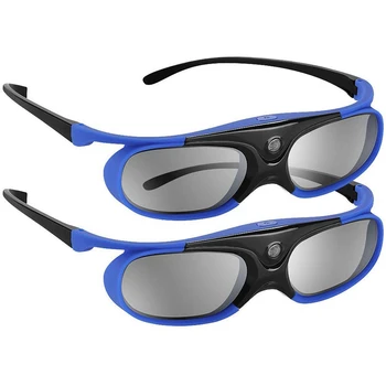 2Pcs Aktivnega Zaklopa Očala DLP-Link USB, 3D Očala Polnjenje za DLP POVEZAVO Projektorji Združljiv z BenQ W1070 W700 Projekta