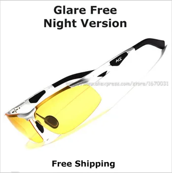 Novo AORON 2019 Anti-Glare Očala Očala Polarizirana Vožnjo sončna Očala Rumena Leča Night Vision Vožnje Očala Moški