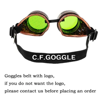 LELINTA Steampunk Očala Cosplay Letnik Viktorijanski Zakovice Očala za Varjenje Gothic Kaleidoscope Barvita Retro Očala