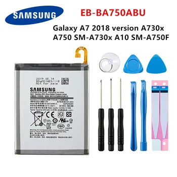Originalni SAMSUNG EB-BA750ABU 3400mAh baterija Za SAMSUNG Galaxy A7 2018 različica A730x A750 SM-A730x A10 SM-A750F +Orodja