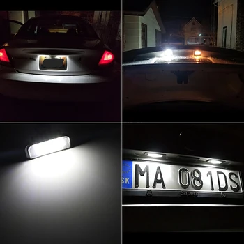 LED Tablice Lučka lučka za Mercedes-Benz W203 4D Limuzina W209 2038200066 A2038200066 za benz število Ploščo Svetlobe Avto auto