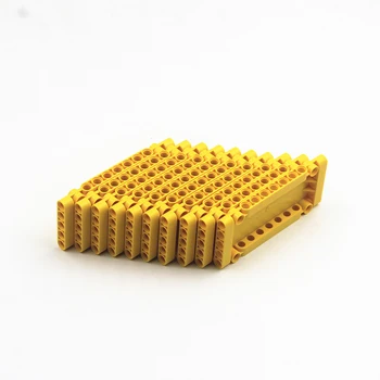 Samozapiralni Opeke brezplačno oblikovanje igrač 3 barve MOC gradniki 10 KOS Tehnika Ravno Planel 5x5x11 združljiv z Lego