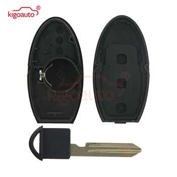 Kigoauto KR55WK48903 vstop brez ključa Pametni ključ, primer 3 gumb za Infiniti s vstaviti tipko rezilo 2006 2007 2008 2009 2010 2011 2012