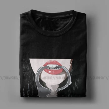 Moška T-Shirt BDSM Moda Bombaža, Kratek Rokav Tee Prevladujoči Smeri Suženj Igra Seksi Sub T Shirt Krog Vratu Vrhovi Plus Velikost