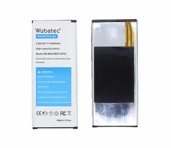Wubatec 2x Opomba 4 NFC 6440mAh Baterija + Polnilec za Samsung Galaxy Note4 N910F N910C N910V N910T + Nazaj Primeru Razširjene Baterije