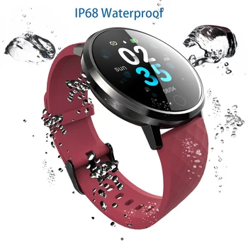 Lokmat Čas Pametno Gledati Ženske Fitnes Tracker Reloj Inteligente Srčnega utripa Smartwatch Moških za iOS Android Dropshipping