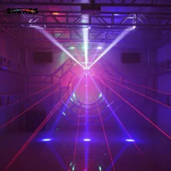 SHEHDS 16X3W 3in1 Laser za DJ disco party fazi žogo luči, Moving Head Light Laser Rock Fazi Obračanje Bar Svetlobe