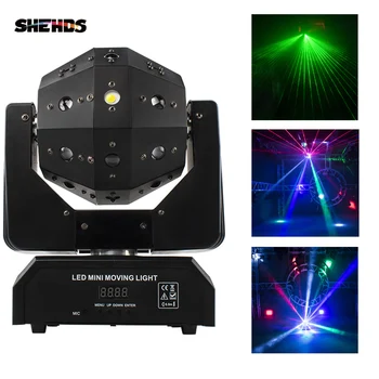 SHEHDS 16X3W 3in1 Laser za DJ disco party fazi žogo luči, Moving Head Light Laser Rock Fazi Obračanje Bar Svetlobe