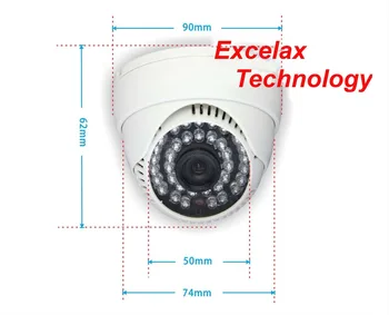 2PCS/Veliko Plastičnih Zrkla Dome Kamera Primeru za 36PCS IR LED Board M12 Notranji Video Varnosti CCTV Kamere Zbor za Excelax