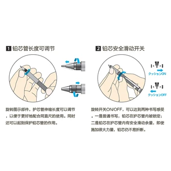 Japonska PLATINUM Pro-Use171 Mehanske Svinčnik Ročno Sestavljen Mehanske Risanje Mehanske Svinčnik 1PCS