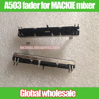2pcs black strani obojestranski ravne-slip potenciometer A50K / 60mm A503 fader za MACKIE mešalnik