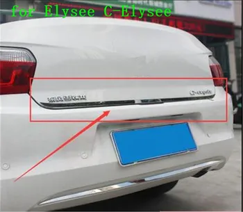 Avto oprema iz nerjavečega jekla Prtljažnik prtljage trim Avto styling primerna za Citroen Elysee C-Elysee 1PCS-2018