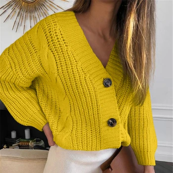 Ženske priložnostne dolgo sleeved Jopico razsuta prepleteno mrežo žensk jeseni in pozimi barve Jopico pulover, jopica, pulover, jakna