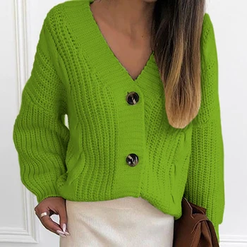 Ženske priložnostne dolgo sleeved Jopico razsuta prepleteno mrežo žensk jeseni in pozimi barve Jopico pulover, jopica, pulover, jakna