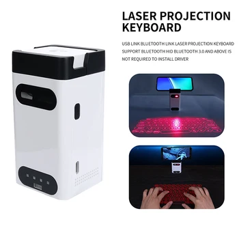 Virtualni Laserski Tipkovnico Bluetooth Brezžični Projektor Pametni Projekcija Tipkovnica Za Računalnik, Iphone Pad Prenosnik