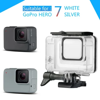 Za Gopro Hero 7 6 5 Dodatki Nepremočljiva Zaščite Ohišja Primeru Potapljanje 45M Zaščitnih za Gopro Hero 6 5 Fotoaparat Vlog Fotoaparat