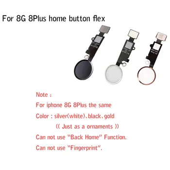 50pcs/veliko Gumb Domov z Flex Kabel za iPhone 5S 6 g 6 6s plus 7g 7 Plus gumb Domov Flex Skupščine brezplačna dostava