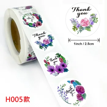 Novo hvala nalepke samolepilni cvet oznako roll up nalepke hvala za tesnjenje sredstev poroka dekoracija