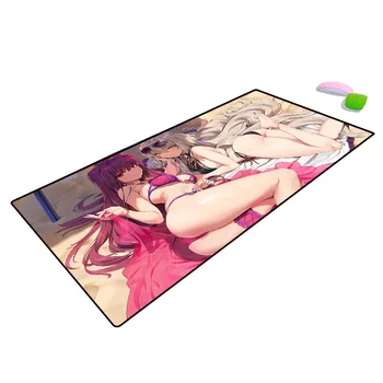 MRG Anime Seksi Dekle Rit Velika Zaklepanje Rob Hitrost Igralec Gaming Mouse Pad Mehko CSGO Dota Laptop Notebook Mat Meri Polni Velikosti