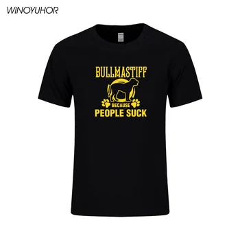 Bullmastiff Psa T-shirt Moški 2020 Poletje Priložnostne Kratkimi Rokavi Tshirt Bombaž Ljubitelj Živali Smešno Natisnjeni T Shirt Mens Oblačila