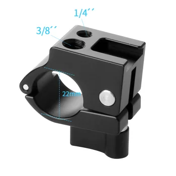 25 mm, 22 mm Palica Objemka Monitor Vesa Nosilec Hladno Čevelj Adapter za Ronin M za Zhiyun Crane2 Plus Žerjav V2 Gimbal Stabilizator
