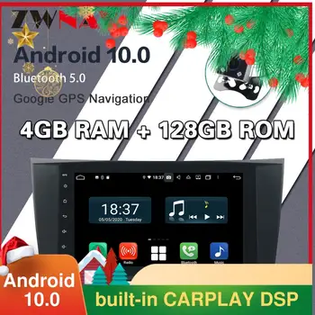 128G Carplay Android 10 DVD-Jev za BENZ E-Class W211 2002 2003 2004 2005 2006 2007 2008 GPS Navi Auto Radio Audio Vodja enote