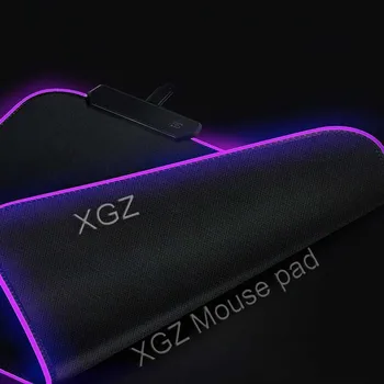 XGZ Vroče Igralne RGB Velike Mouse Pad Igralec Mat Računalnik Led Osvetljen XXL Mause Tipkovnico Tabela za DOTA LOL Csgo