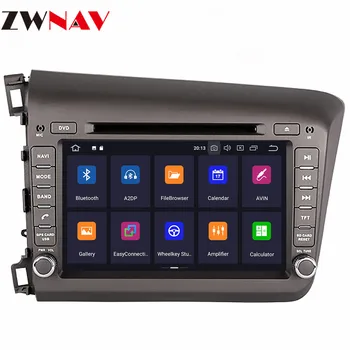 IPS Android 10.0 4+64 zaslon Avto DVD Predvajalnik, GPS Navi Za Honda Civic 2012-GPS Auto Radio Stereo Multimedijski Predvajalnik, Vodja Enote