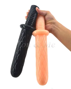 31.1 cm*7.1 cm dolg ročaj dildo Predalčni vzorec površine big analni dildo anus masaža butt plug sex igrače za ženske moški masturbator