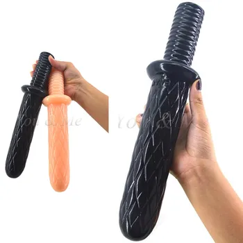 31.1 cm*7.1 cm dolg ročaj dildo Predalčni vzorec površine big analni dildo anus masaža butt plug sex igrače za ženske moški masturbator