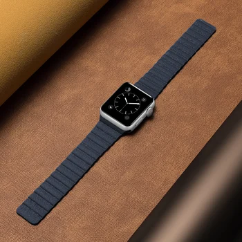Usnje Magnetni Trak Za Apple watch band 44 mm 40 mm zapestnica za apple watch usnje zanke iWatch serije 5 4 3 2 1 watchbands