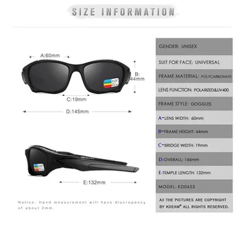 Moški Ženske Polarizirana sončna Očala Pohodništvo Očala UV400 Športna Očala Ultralahkimi, Kolesarjenje, Plezanje, Tek Kampiranje, Ribolov Očala