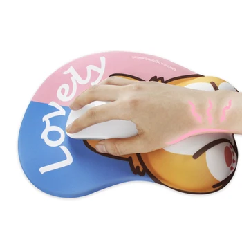 Vroče Zgornji Razred Srčkan Corgi Pes 3D Mouse Pad Ergonomska Mehko Silicijev Gel Anime Mousepad Linijskih Z Zapestje Podporo Miško Mat Dekle Darilo