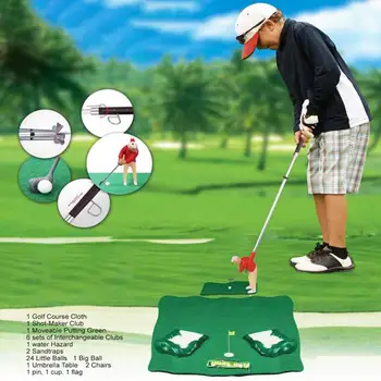 Plastični Notranji Mini Golf Set Home Office Golf Klub Igre Nastavite Otrok, Starš-otrok, Izobraževalne Igrače