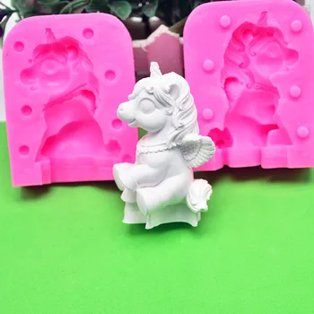 3D Mitološka Žival Silikonski Kalup DIY Torto Plesni Dekoracijo Ornament Plesni Milo Plesni
