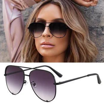 Moda Letnik Okrogla Kovinska sončna Očala Moških Vožnje Retro Ogledalo sončna Očala Gradient Lady Odtenek Sunglass UV400 Oculos De Sol