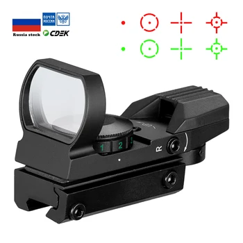 Vroče 20 mm Železniškega Riflescope Lovska Optika Holografski Red Dot Sight Reflex 4 Reticle Taktično Področje Collimator Očeh