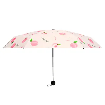 Mini Kapsula Dežnik Windproof Pet-zložljiv Sonce Zaščito Proti UV Lepe Sadje Dežnik Parapluie Zložljiva Ženske Žep Umbrellara